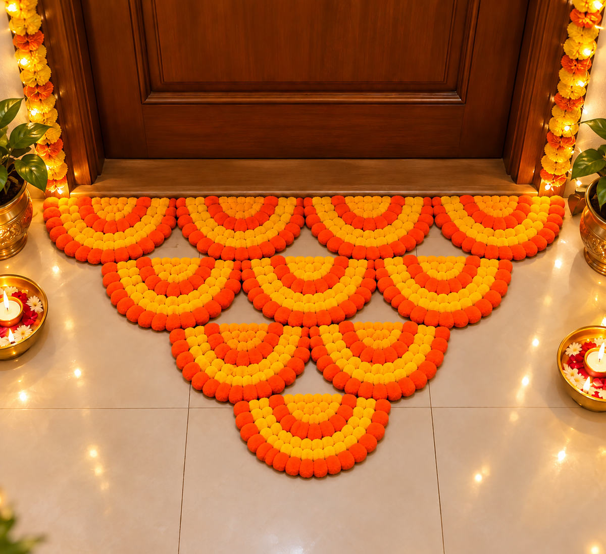 FestiveBloom Reusable Rangoli Set – 10 Pieces