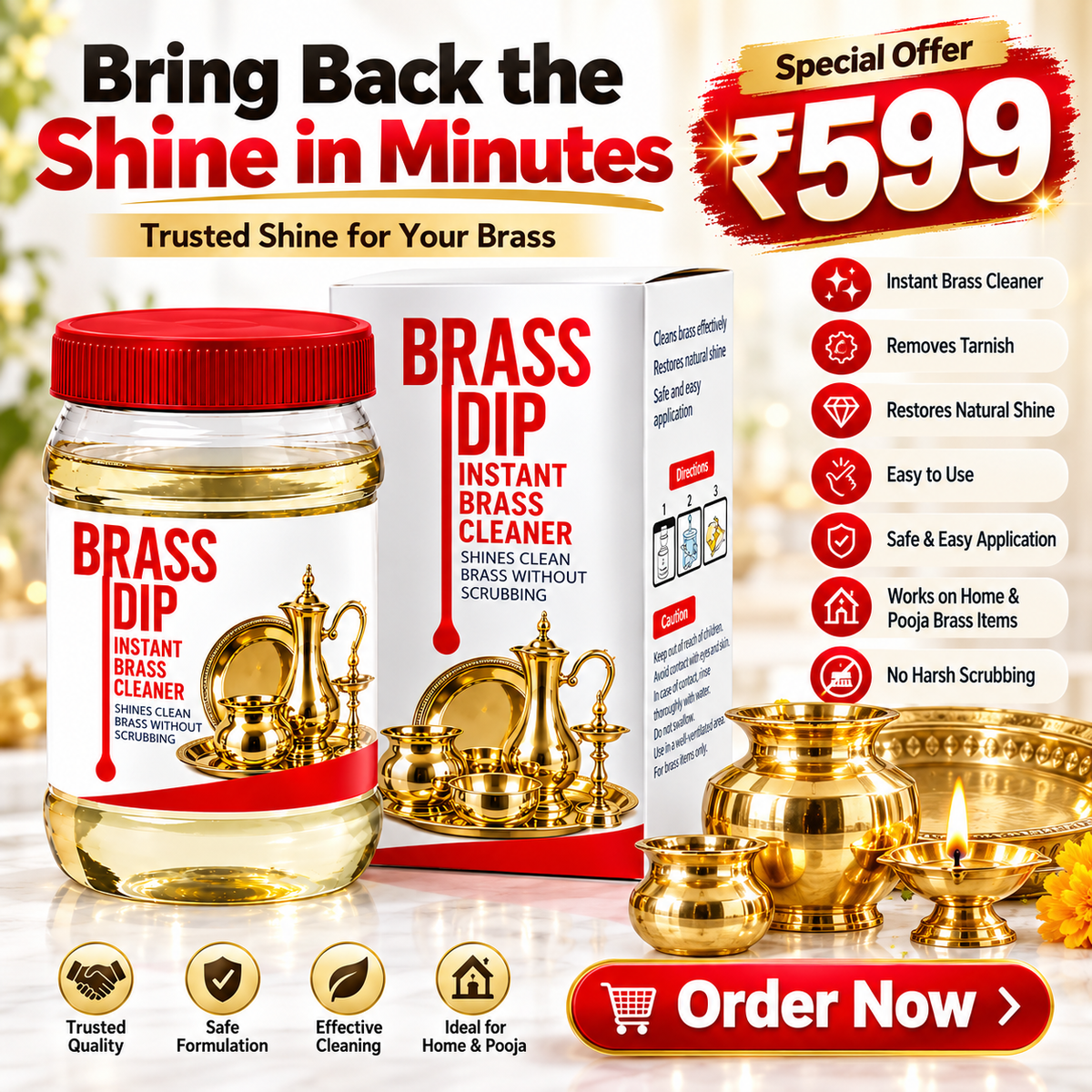 BRASS CLEANER - INSTANT BRASS CLEANER
