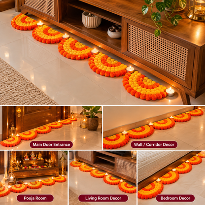 FestiveBloom Reusable Rangoli Set – 10 Pieces