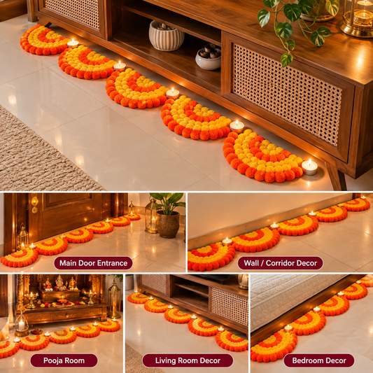 FestiveBloom Reusable Rangoli Set – 10 Pieces