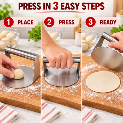 stainless steel roti & puri dough press