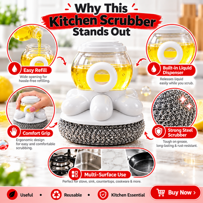 2-IN-1 SOAP DISPENSING KITCHEN SCRUBBER - PACK OF 2 ONLY ₹499