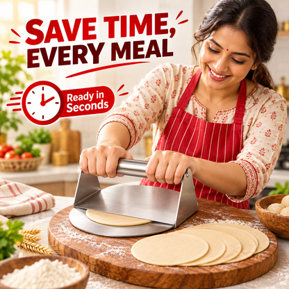 stainless steel roti & puri dough press
